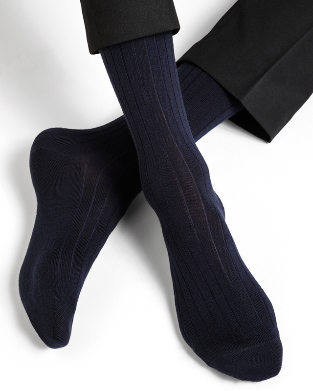 CHAUSSETTES LAINE MERINOS CÔTES HOMME