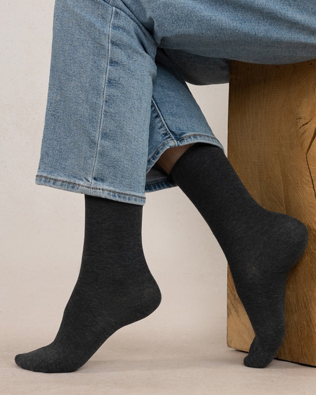 CHAUSSETTES VELOUTÉES UNIES