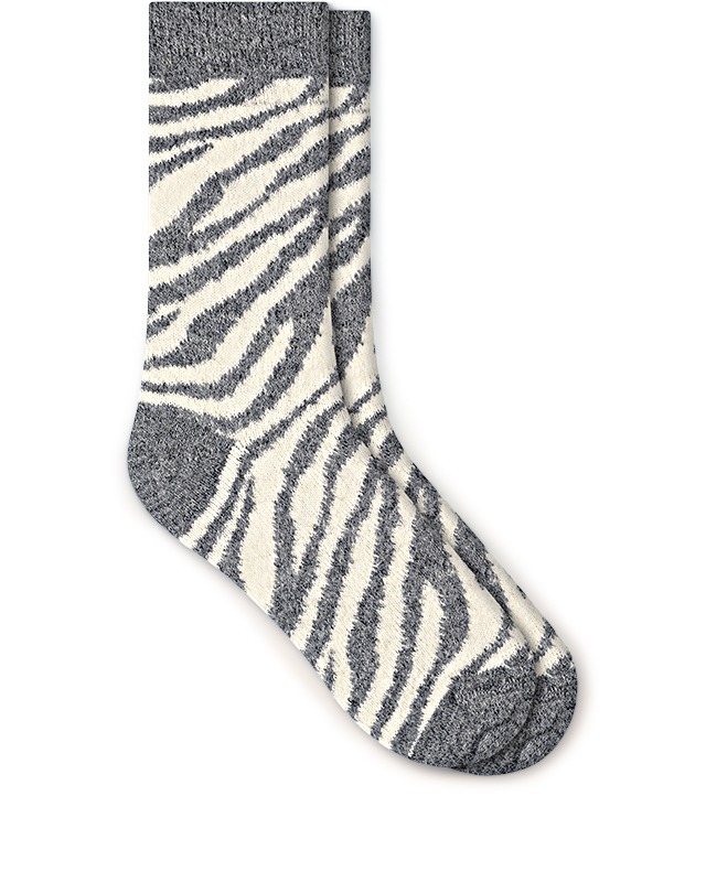 CHAUSSETTES LAINE ALPAGA ZÈBRE