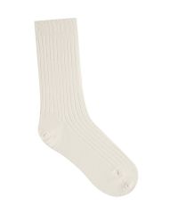 CHAUSSETTES LAINE & SOIE À CÔTES