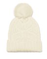 CABLE BEANIE W/ POM