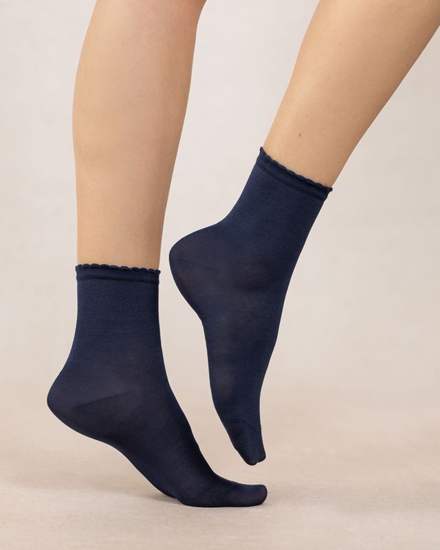 SOCQUETTES FIL D'ÉCOSSE UNIES CROQUET