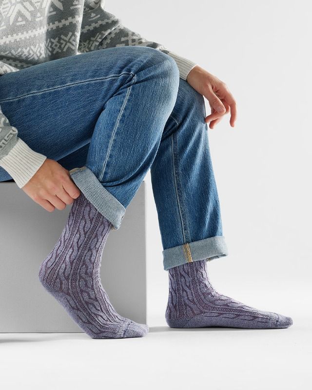 WOMEN EVERYDAY CABLE CREW SOCKS