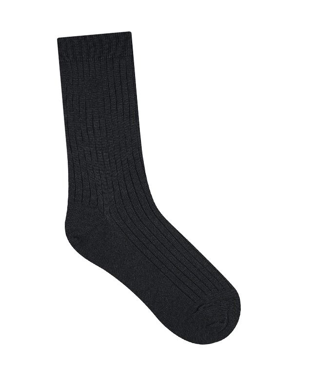 CHAUSSETTES LAINE & SOIE À CÔTES