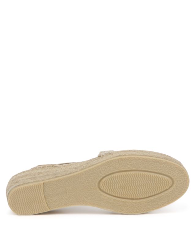 Toni Pons Verdi-V Espadrille Femme Jaune Ocre - Talon Compensé Confortable